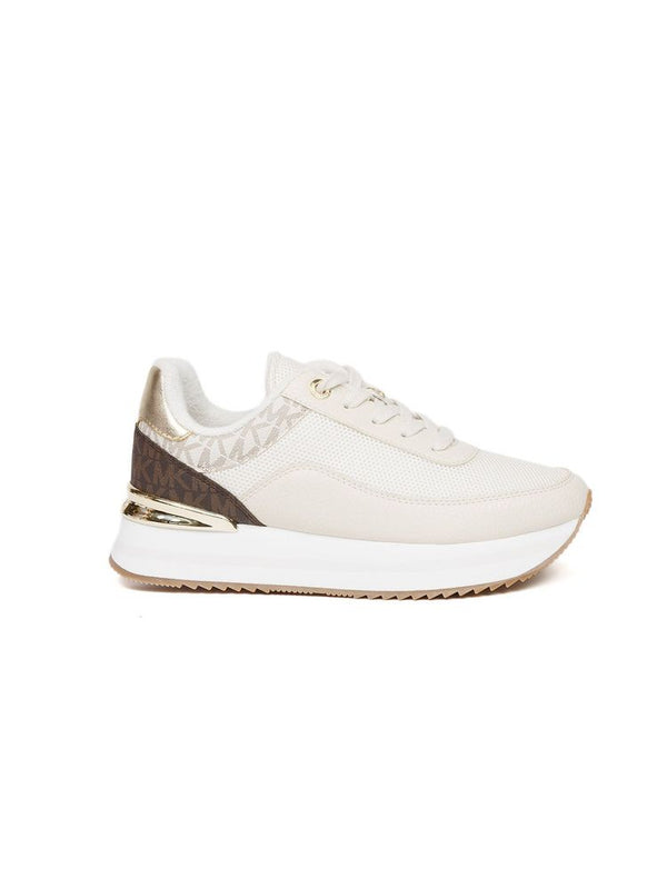 Michael Kors Polyurethane upper sneaker in cream