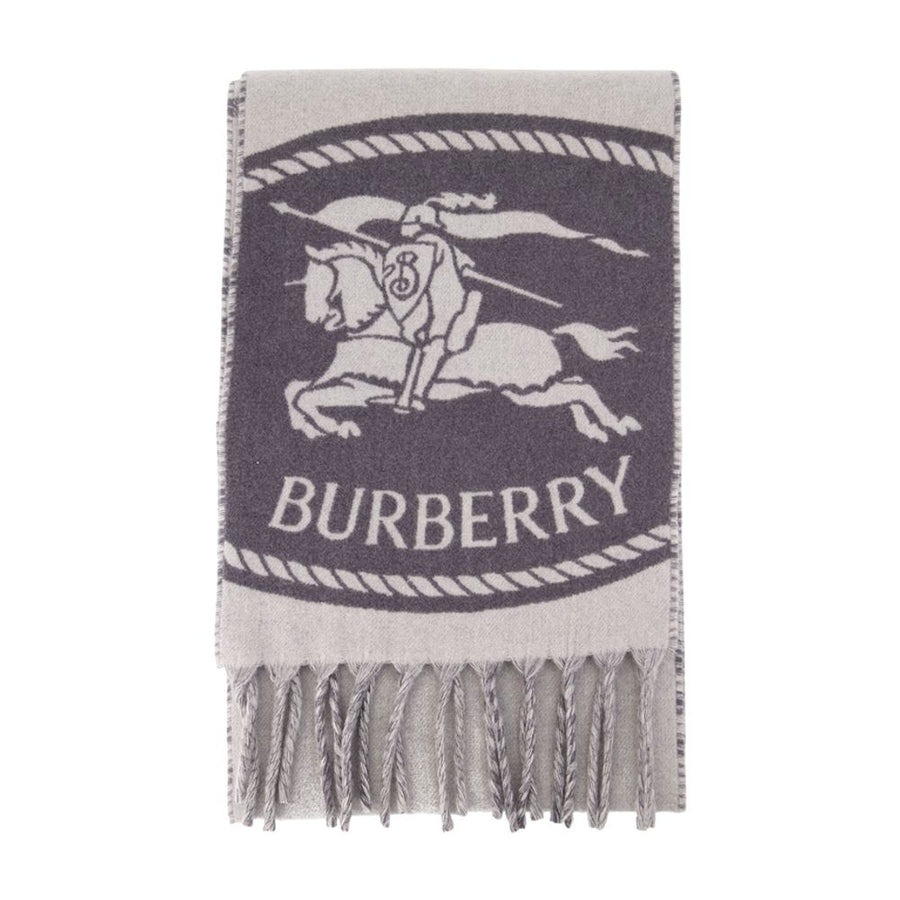 Mu Knight St To Chck Scarf - Burberry Cashmere Grey Accessories /