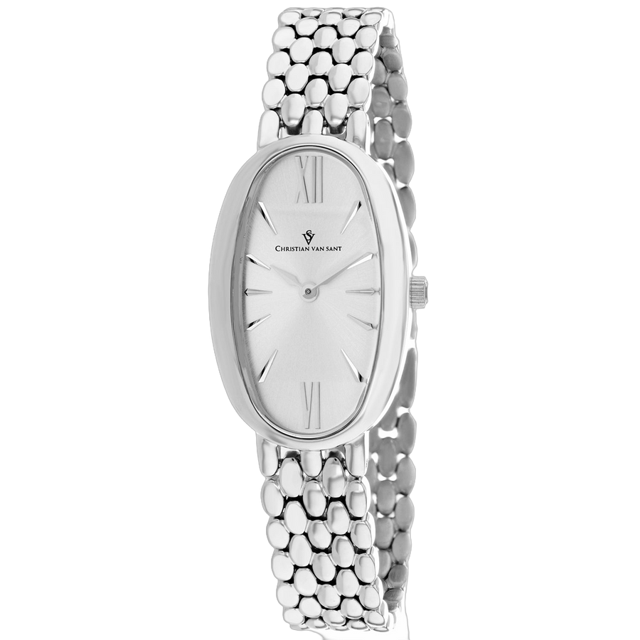 Christian Van Sant Stainless steel case watch in silver