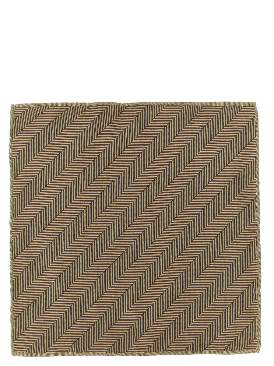 Beige Silk Pocket Square Accessory