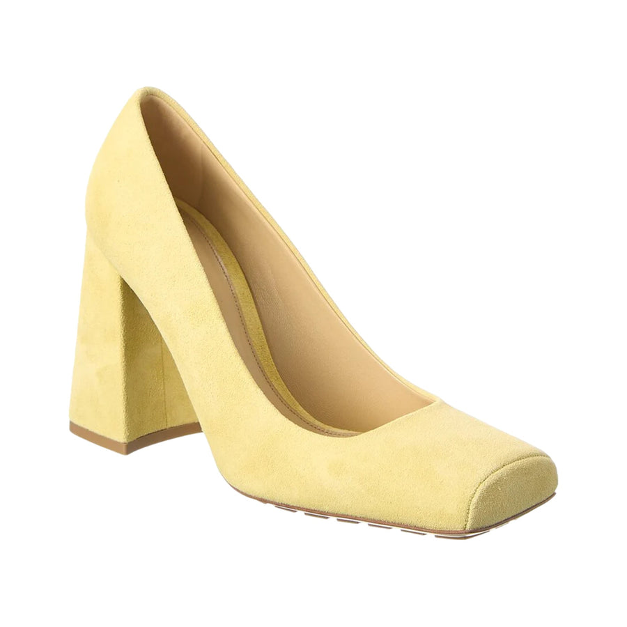 Bottega Veneta Suede pump in yellow