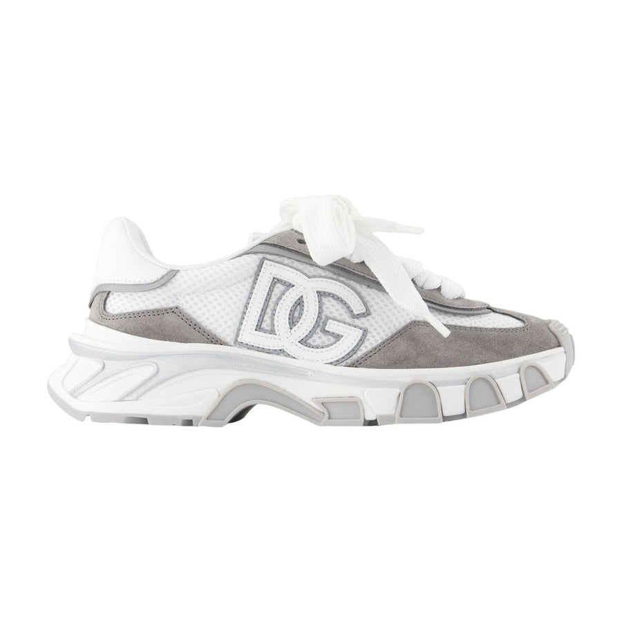 Dolce&Gabbana Calfskin sneaker in gray