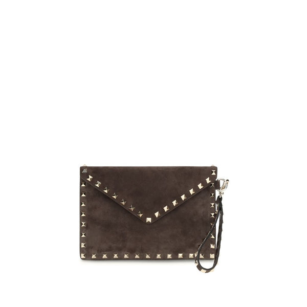 Valentino Garavani 100% Suede wallet in brown