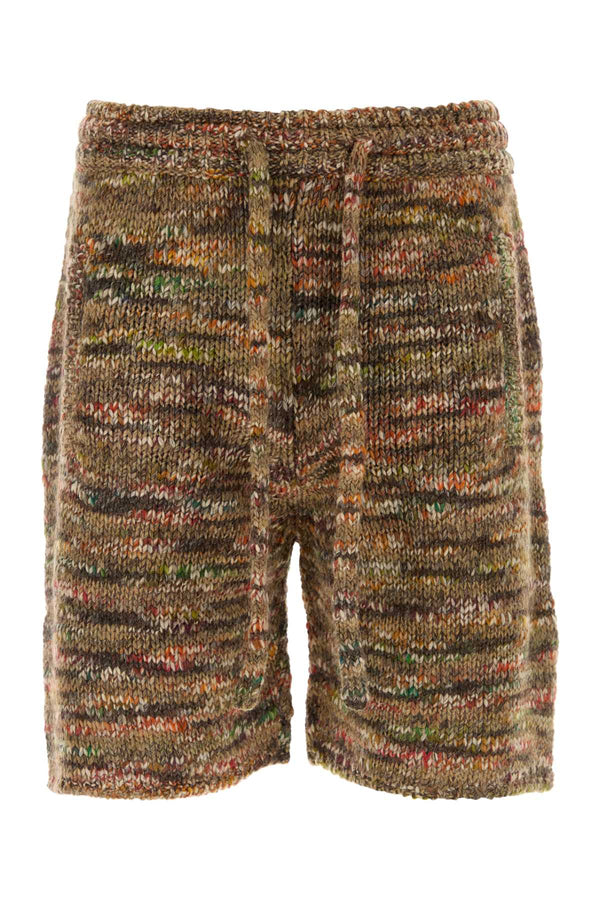 Alanui Beat 72% Virgin wool bermuda shorts in multicolor