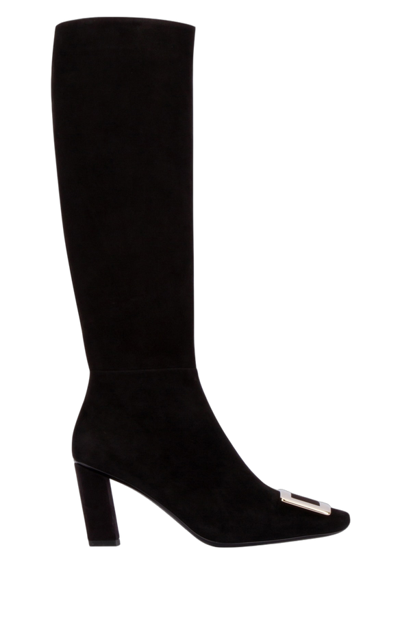 Roger Vivier Suede boot in black