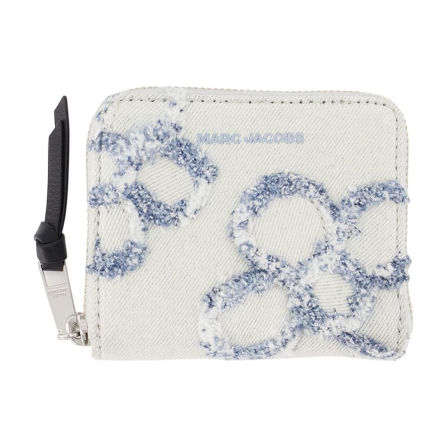The Mini Compact Wallet - Marc Jacobs Cotton Blue Accessories /