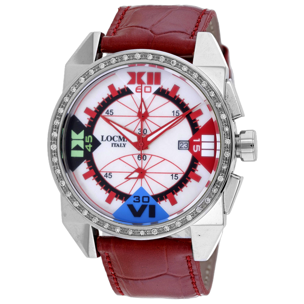 Locman Stainless steel case watch in white