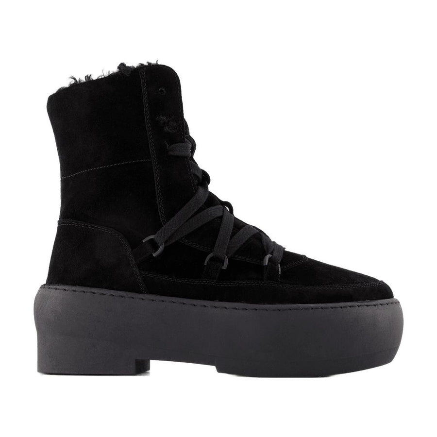 Gia Borghini Suede ankle boot in black