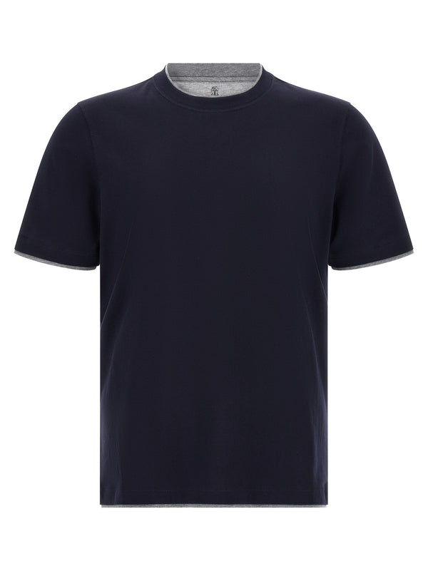 Brunello Cucinelli 100% Cotton t-shirt in navy