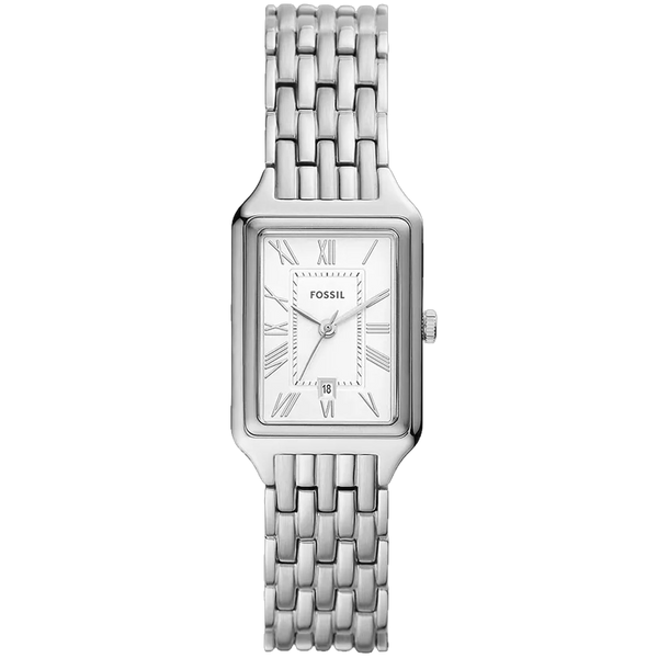 Fossil Stainless steel case and bracelet watch in silver