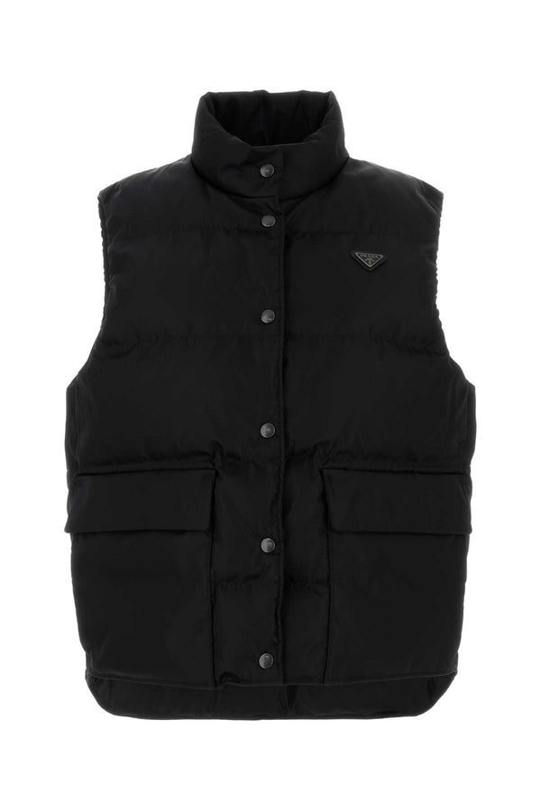 Black Re-Nylon Down Jacket Nero Piumini