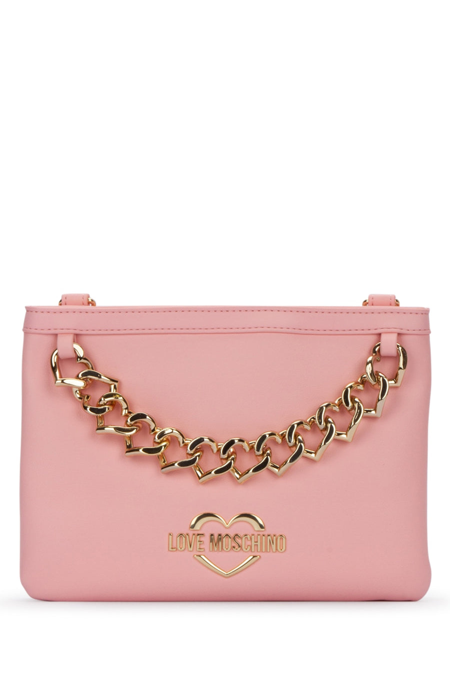 Love Moschino 100% Leather shoulder bag in pink