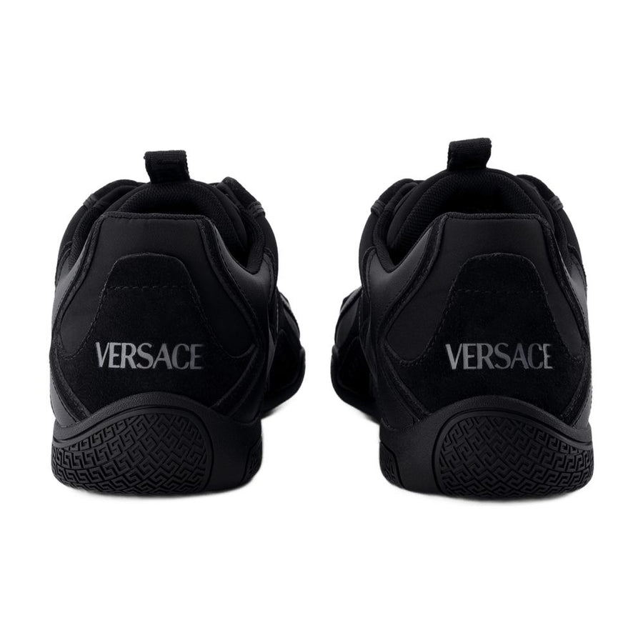 Versace Calfskin sneaker in black