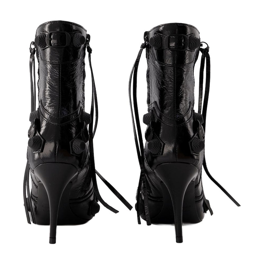 Balenciaga leather ankle boot in black