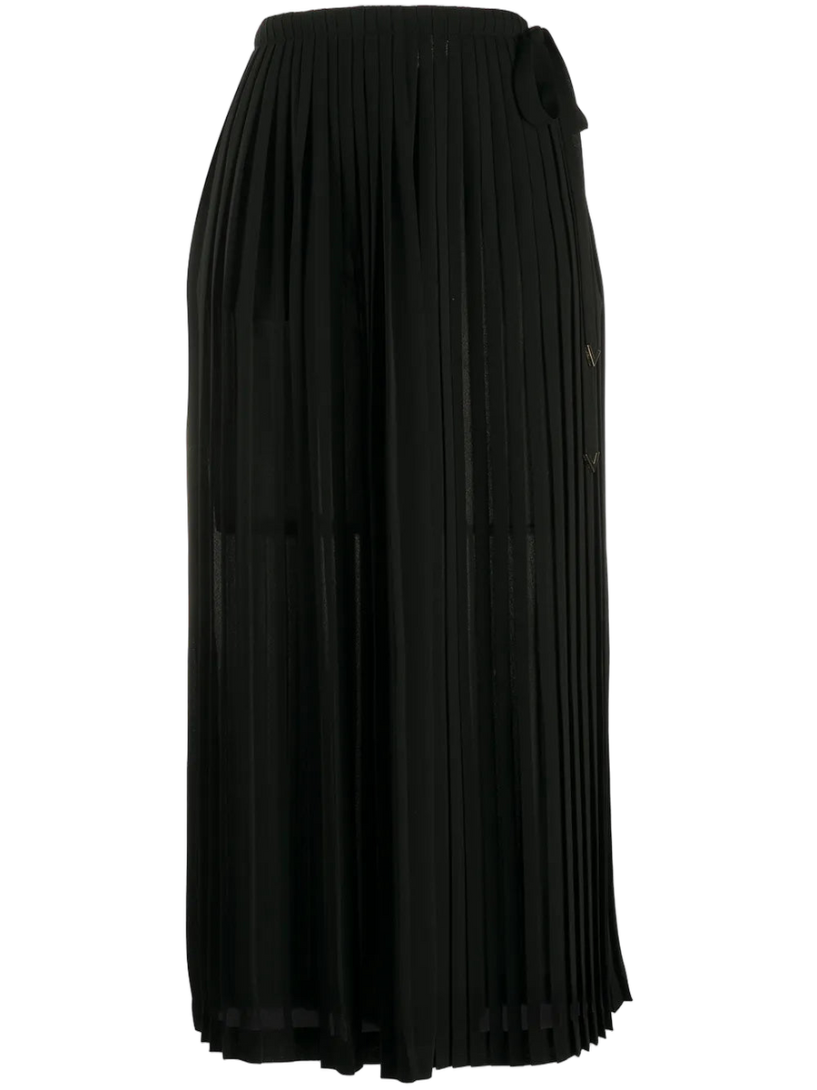 Valentino Silk skirt in black