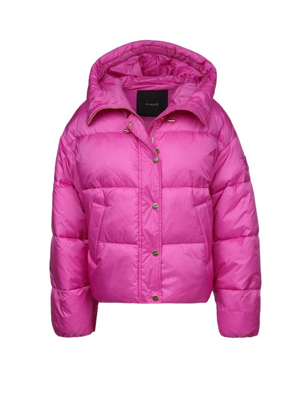 Pinko 100% Polyamide down jacket in magenta