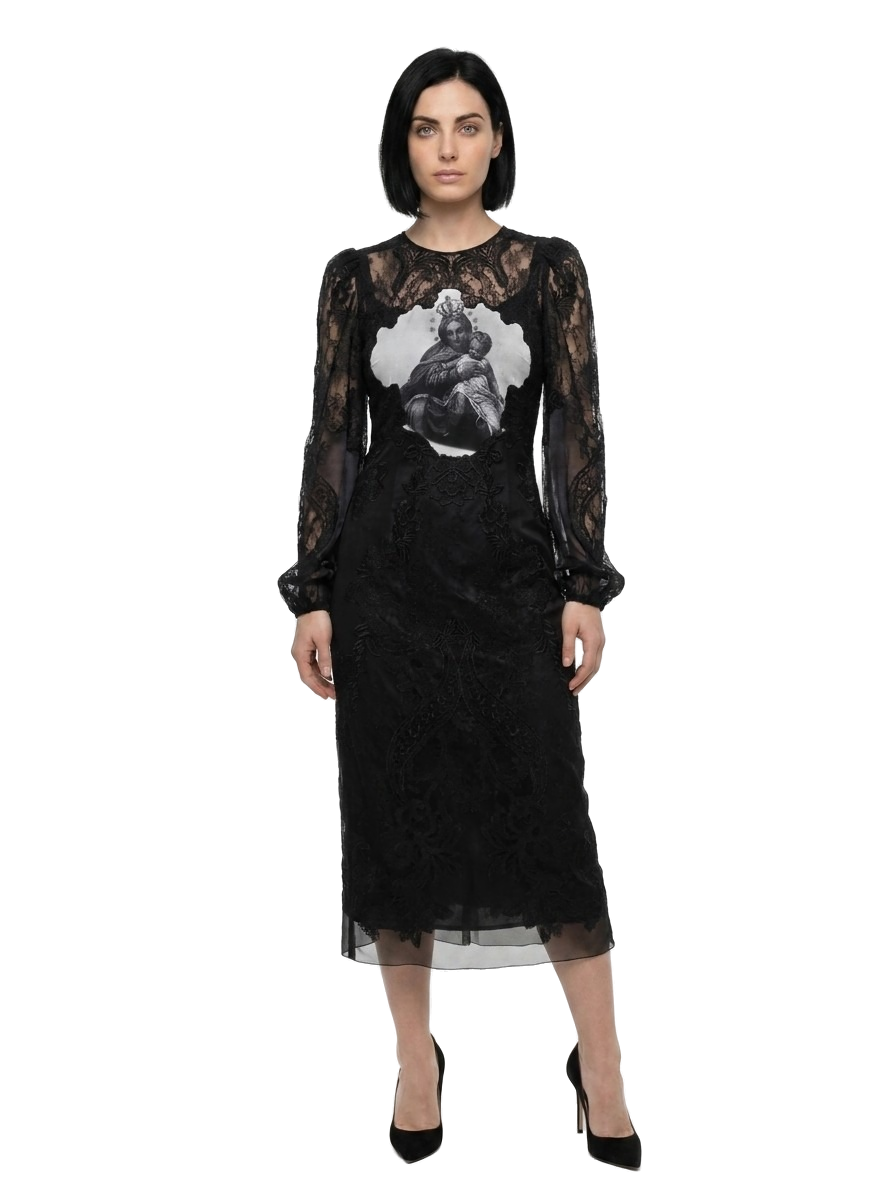 Multicolor Cotton Cocktail Dress