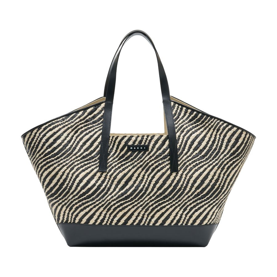 Marni nylon tote bag in black