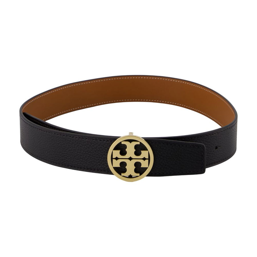 1.5 Miller Reversible Belt - Tory Burch Leather Black Calfskin Accessories /