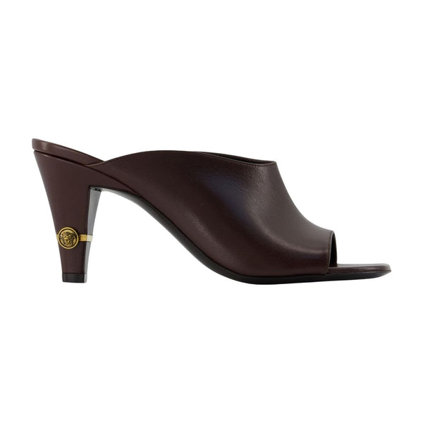 Versace lambskin heel in brown