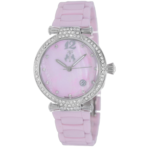 Jivago Stainless steel case watch in pink