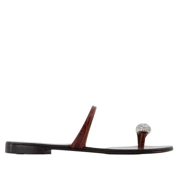 Giuseppe Zanotti Calfskin sandals in brown