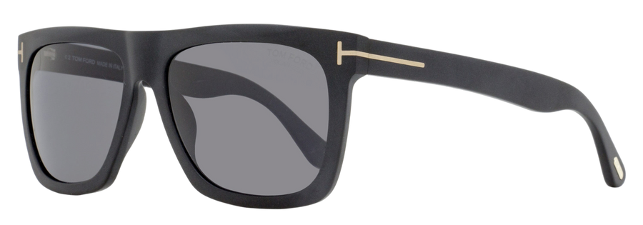 Tom Ford Morgan Polarized Sunglasses Tf513 02d Matte Black 57mm Plastic (acetate)