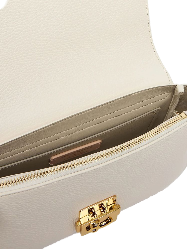 Coccinelle 100% Cowhide (exterior); 56% Polyurethane shoulder bag in white