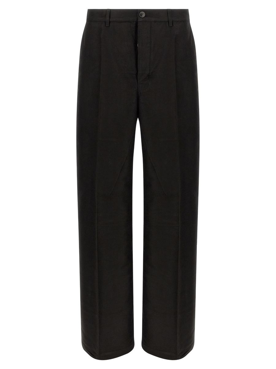 Rick Owens 73% Ramie trousers in black