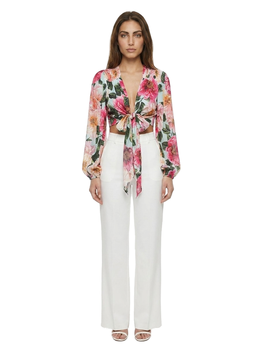 Multicolor Elastane Pattern Shirt