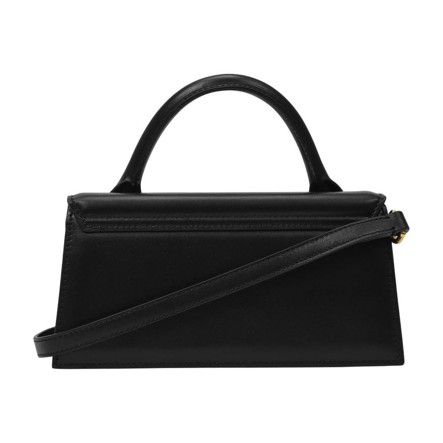 Jacquemus leather top handle bag in black