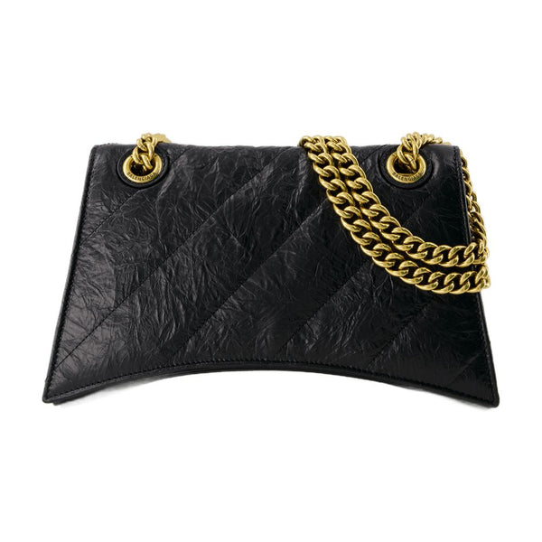 Balenciaga calfskin crossbody bag in black