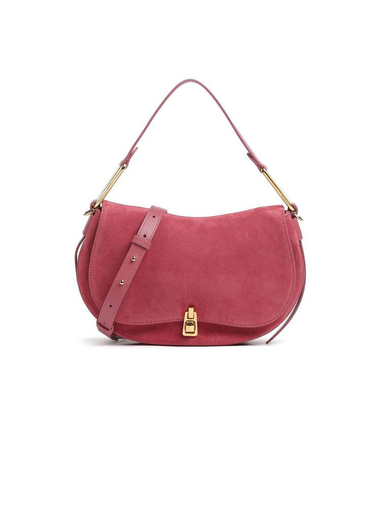 Coccinelle 100% Cow Leather shoulder bag in rose