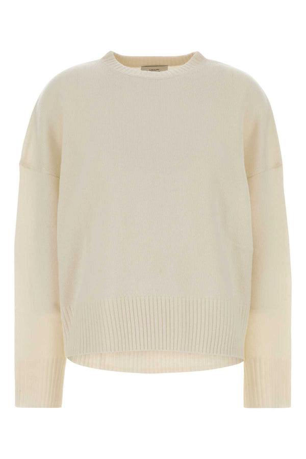 Ivory Cashmere Oversize Anton Sweater Exterior: Maglie