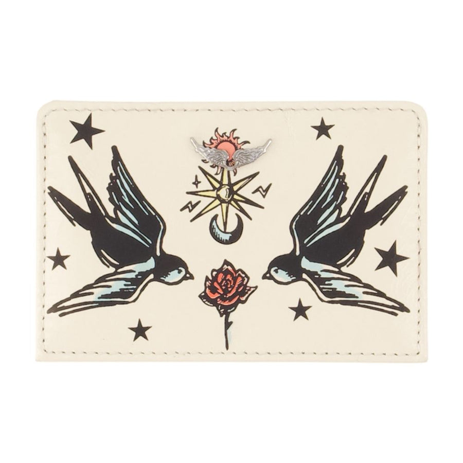 Zadig & Voltaire Cowhide card case in ivory