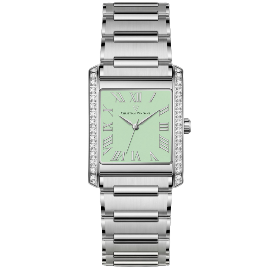 Christian Van Sant Stainless steel case watch in green
