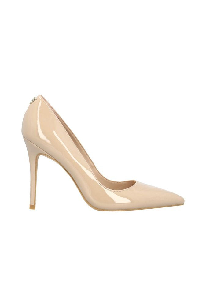 Pinko Faux Leather pump in peach