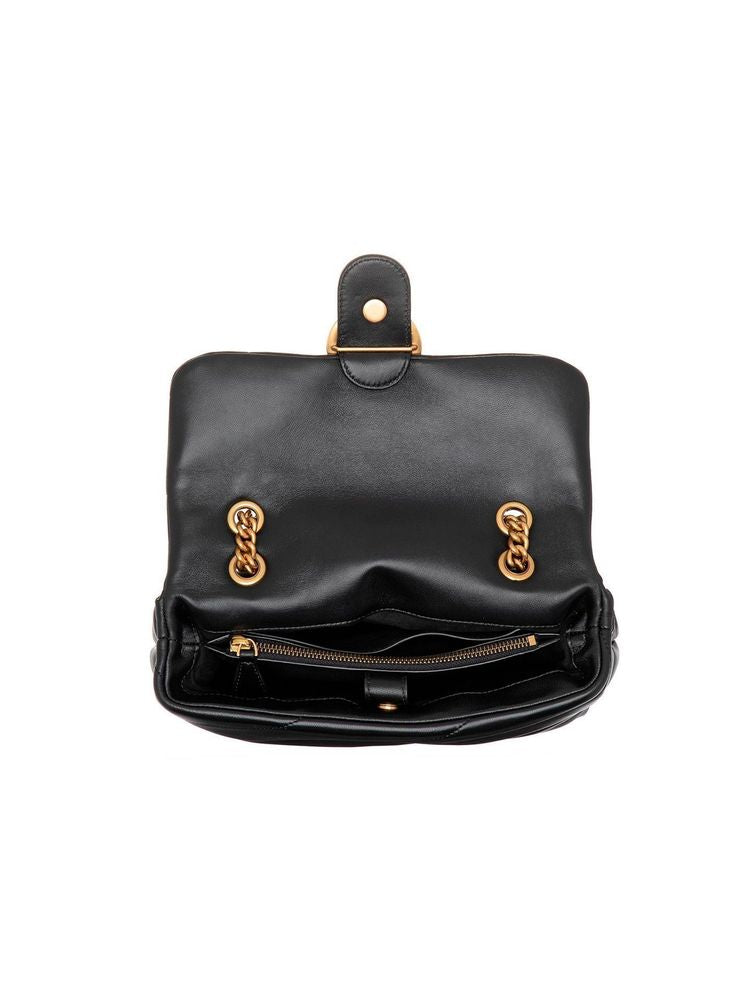 Pinko 100% Lamb Leather crossbody bag in black