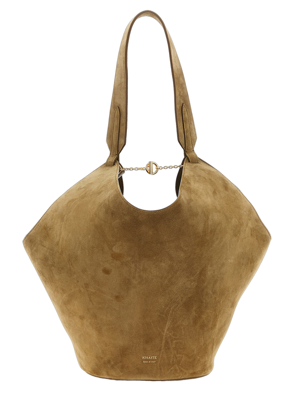 Khaite 100% Calfskin Leather shoulder bag in brown