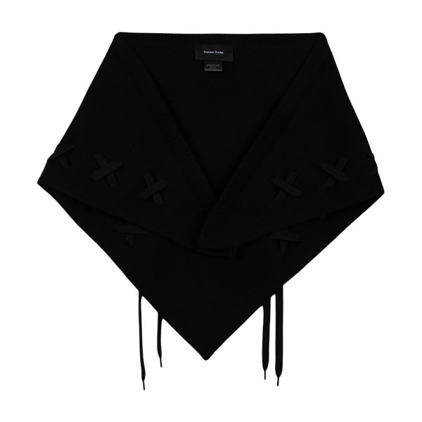 Simone Rocha wool scarf in black