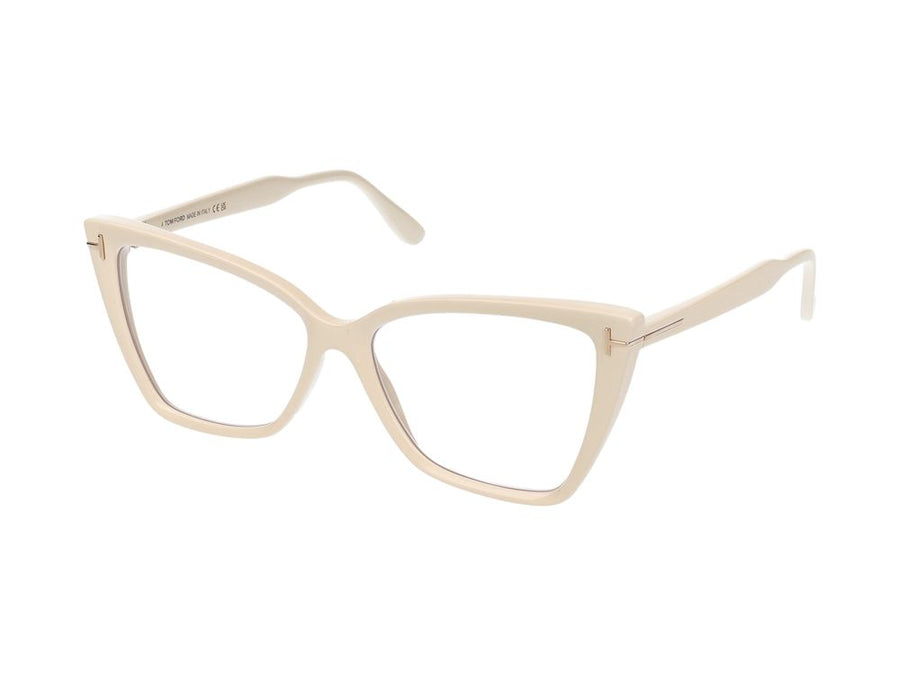 Tom Ford FT5844-B Injected acetate eyeglasses in cream