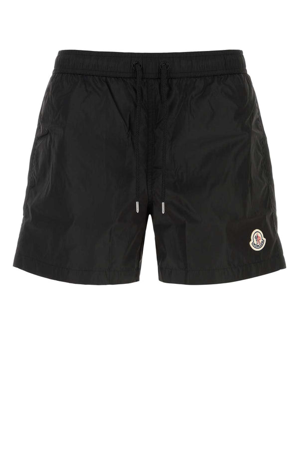 Moncler Exterior: 100% Nylon; Lining: 100% Nylon swimming shorts in black