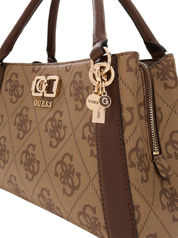 Guess 100% Polyurethane satchel bag in brown