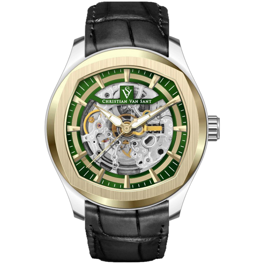 Christian Van Sant Stainless Steel case watch in green