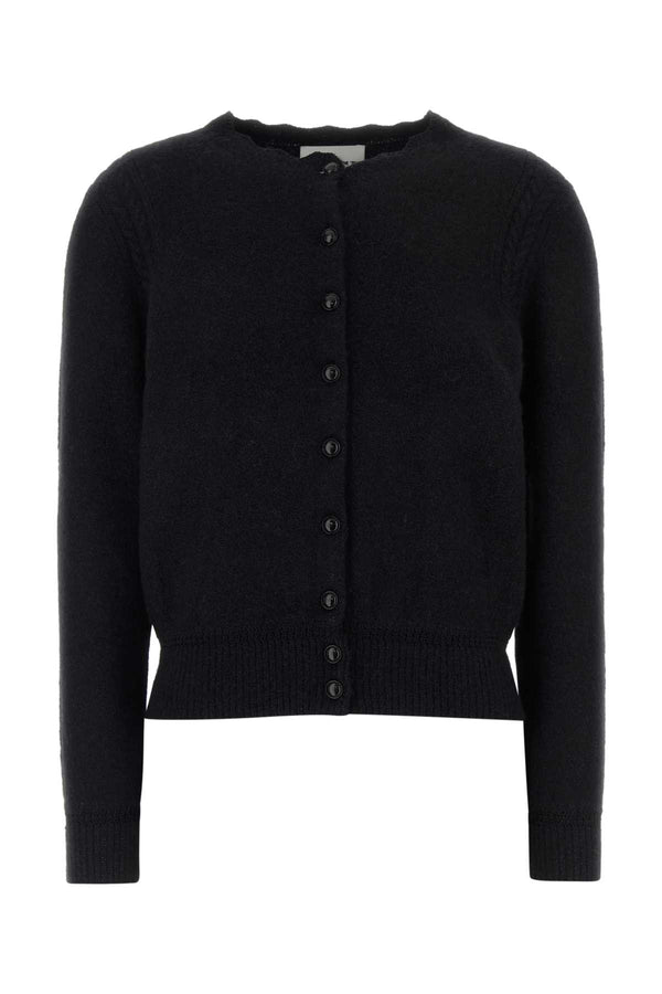 Black Alpaca Blend Naia Cardigan Maglieria