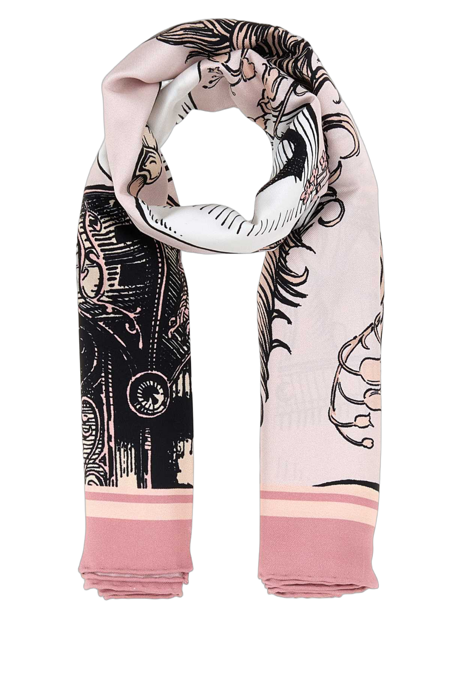 Burberry Exterior: 100% Silk scarf in pink