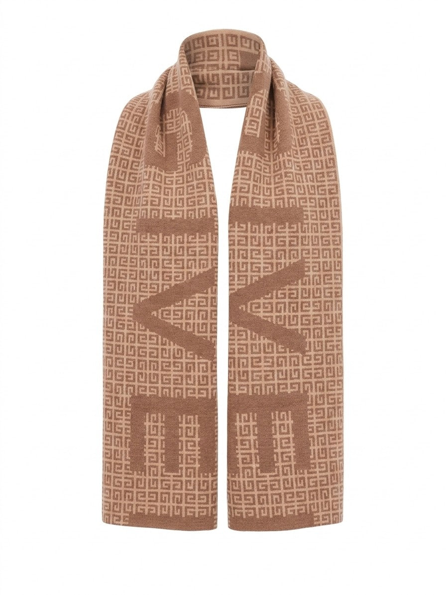 Bicolor Wool Foulard Accessory