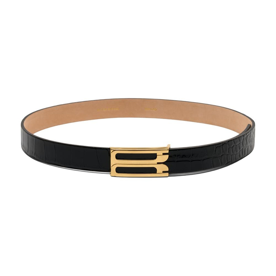 Victoria Beckham Calfskin belt in black