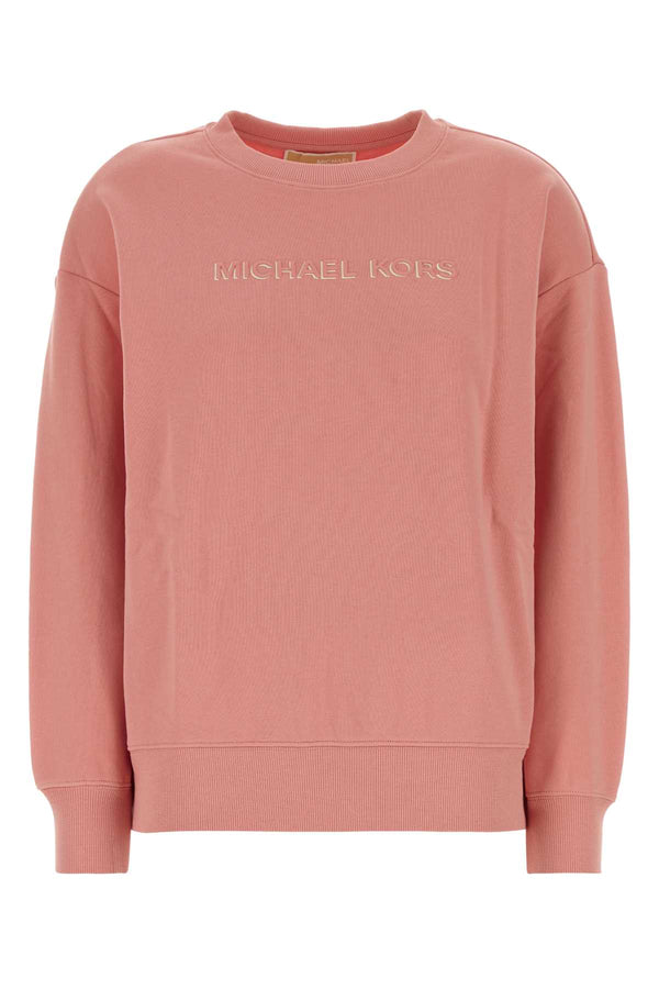 Pink Cotton Sweatshirt Primrose Exterior: Maglie