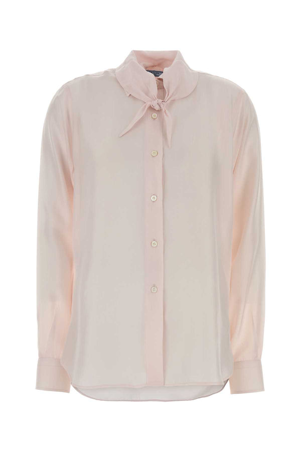 Pink Silk Shirt Petalo Exterior: Camicie